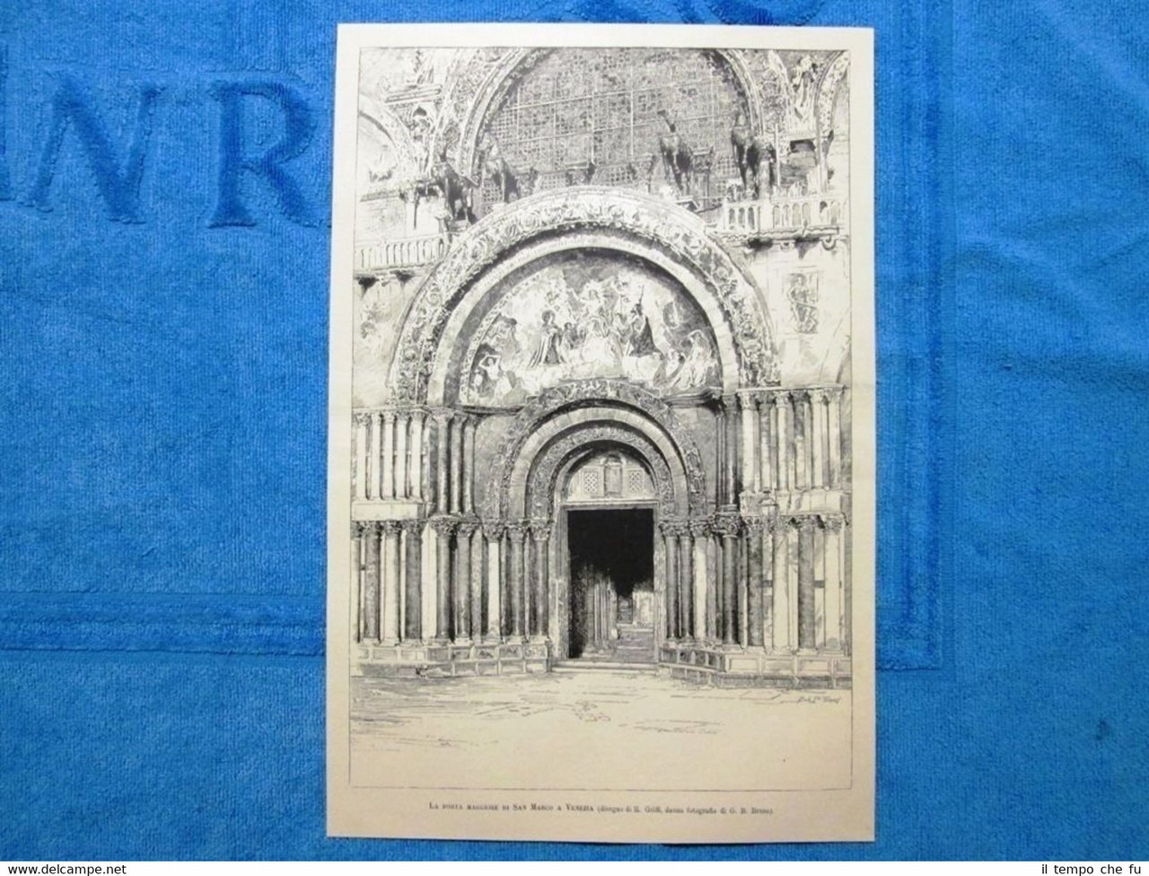 La porta maggiore di San Marco a Venezia nel 1888