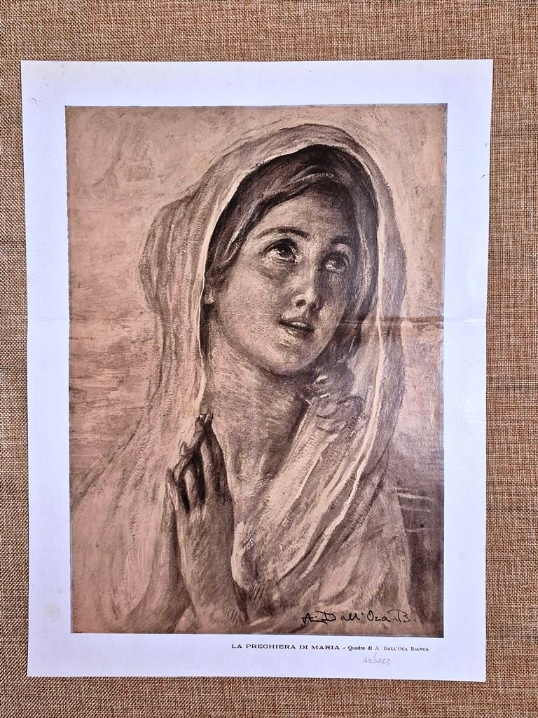 La preghiera di Maria Quadro di Angelo Dall’Oca Bianca Verona …