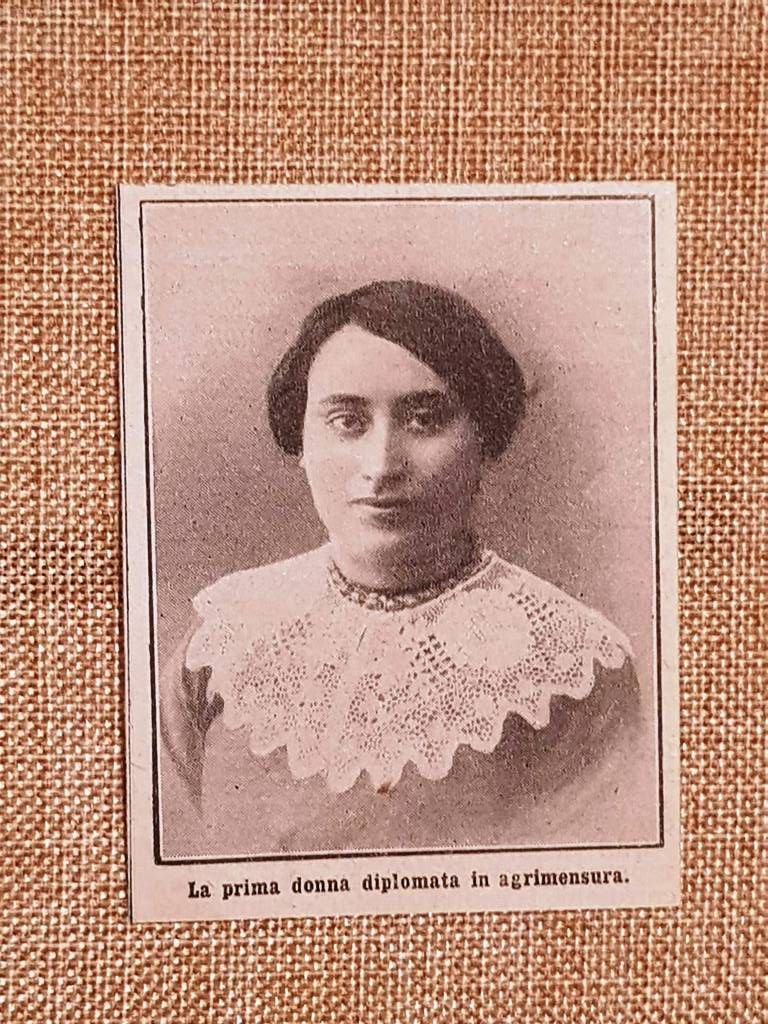 La prima donna in italia a diplomarsi in agrimensura Anno …