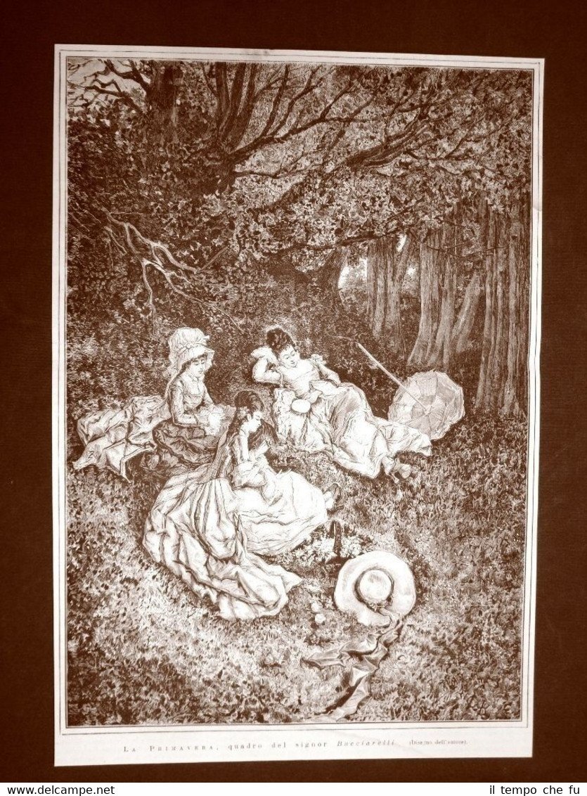 La Primavera Quadro di Bucciarelli del 1876 | Immagine principale