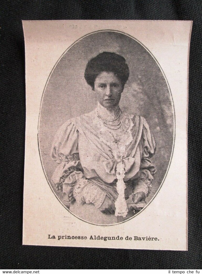 La principessa Aldegonda di Baviera Stampa del 1905