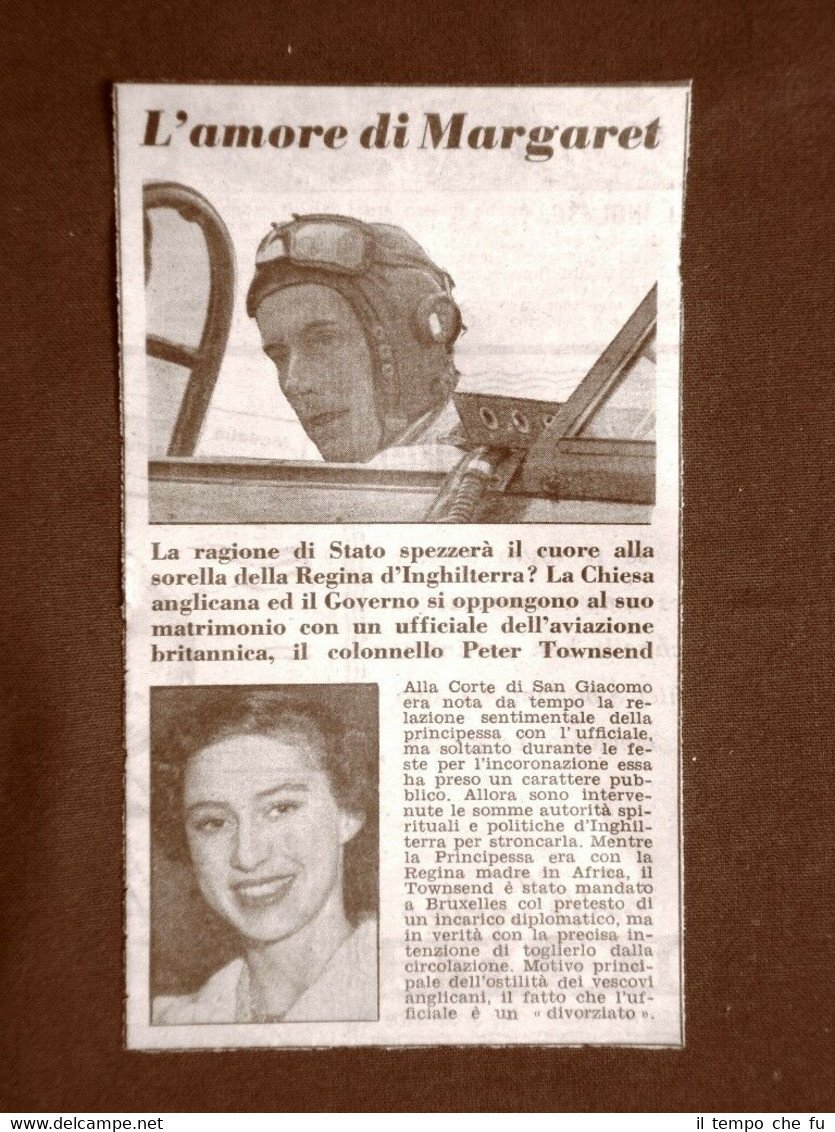 La Principessa Margaret d'Inghilterra nel 1953 Innamorata di Peter Townsend
