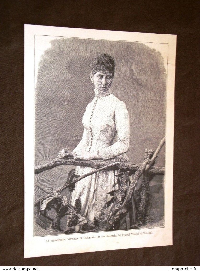 La Principessa Vittoria o Victoria di Germania nel 1888