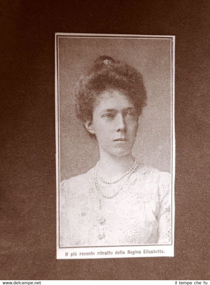 La Regina del Belgio nel 1910 Elisabetta di Wittelsbach o … | Immagine principale