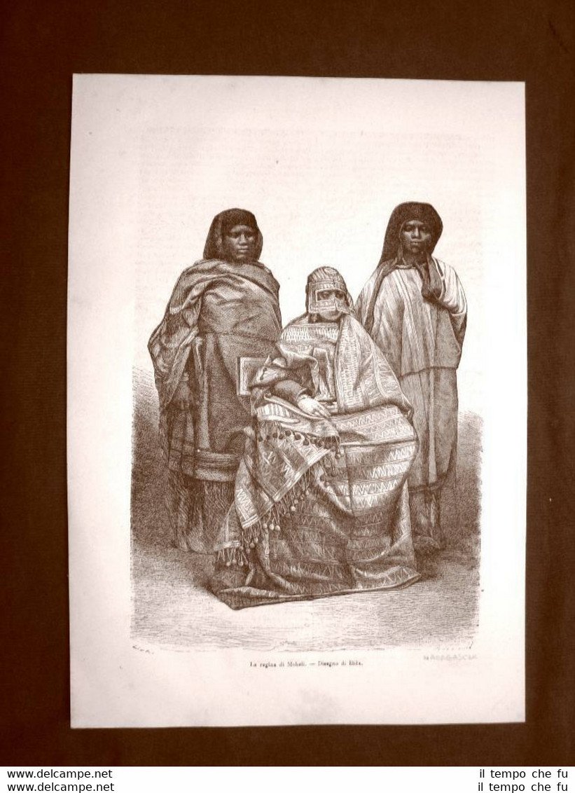 La Regina di Moheli nel 1863 Madagascar e Veduta di …