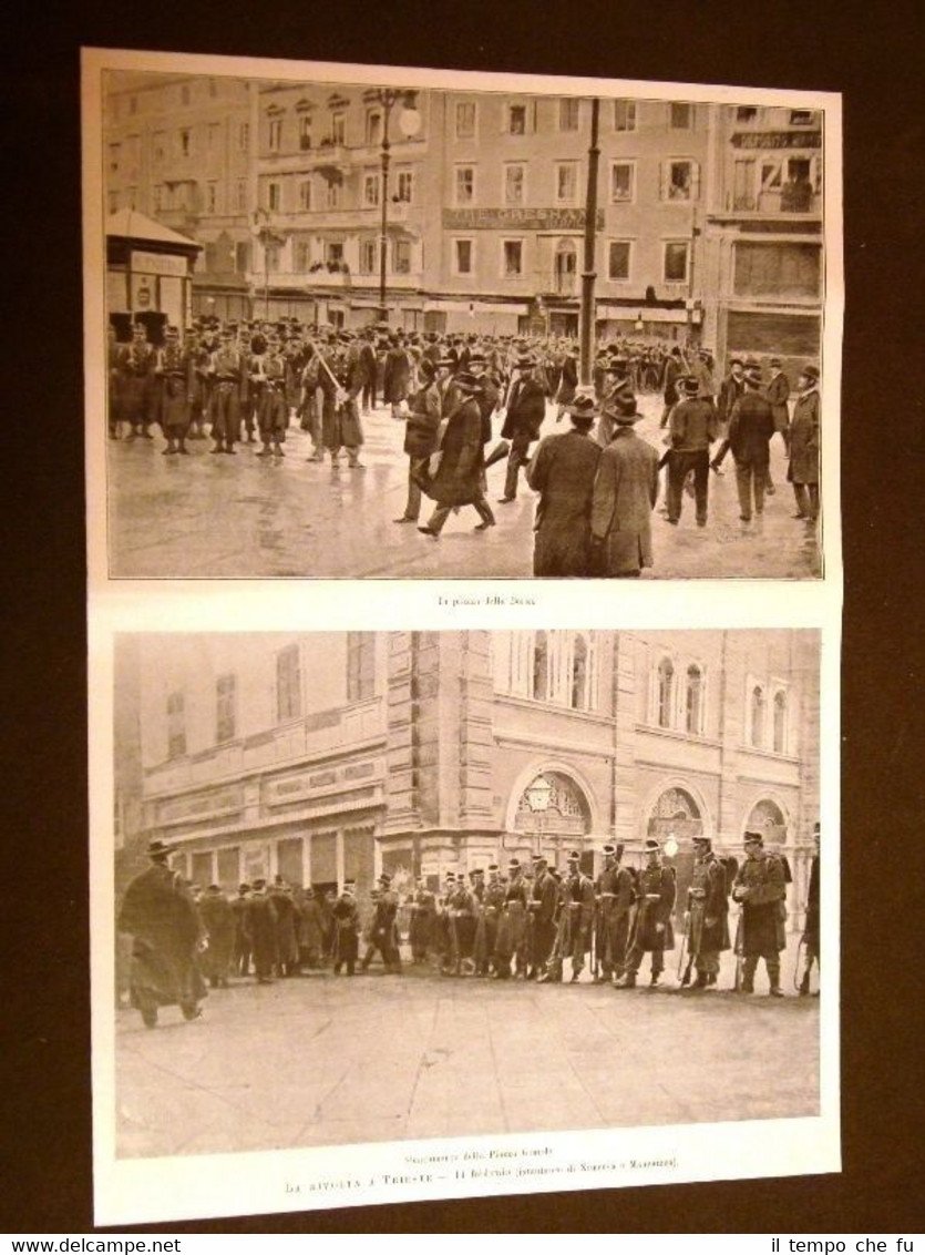 La Rivolta di Trieste nel 1902 Piazza della Borsa e …