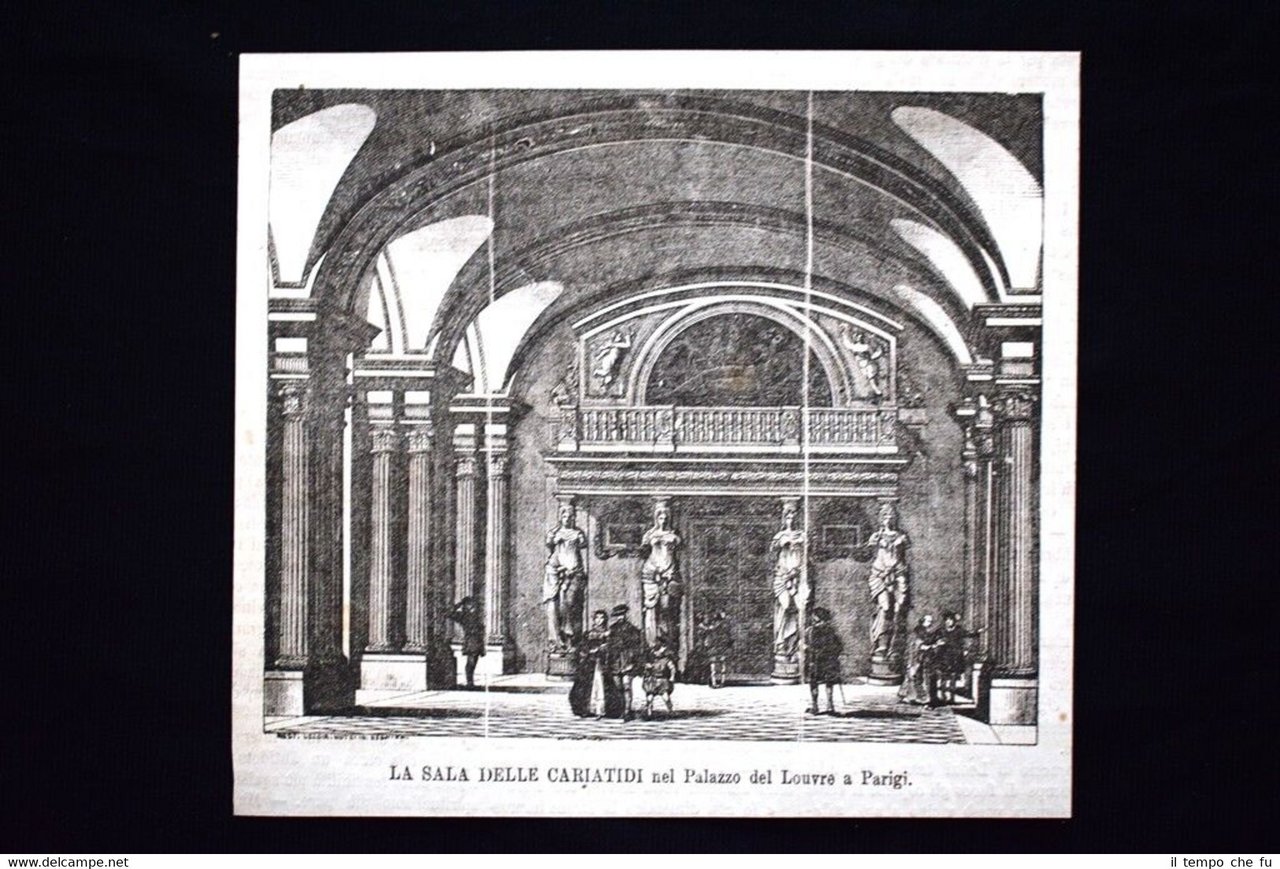 La Sala delle Cariatidi nel Palazzo del Louvre a Parigi …