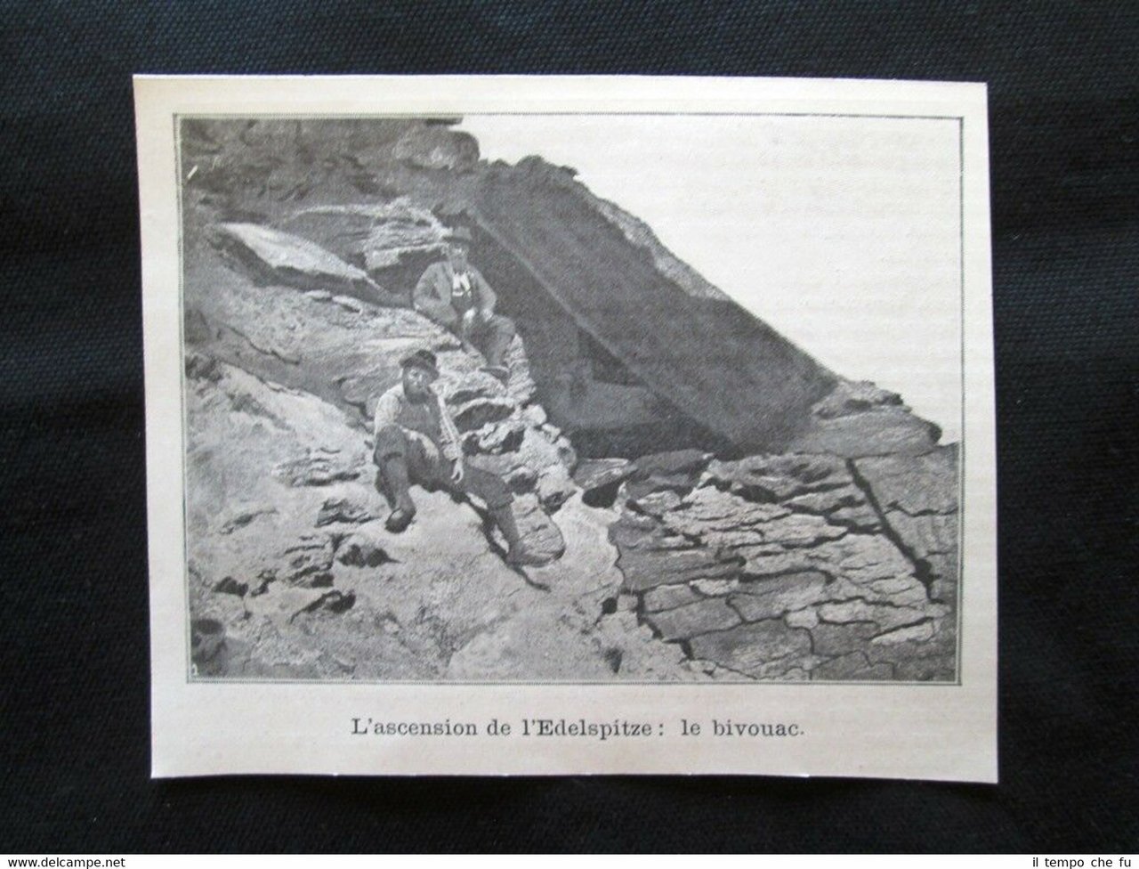 La scalata dell'Edelspitze: il bivacco Stampa del 1905