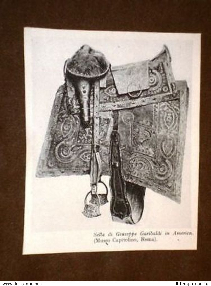 La sella di Giuseppe Garibaldi in America