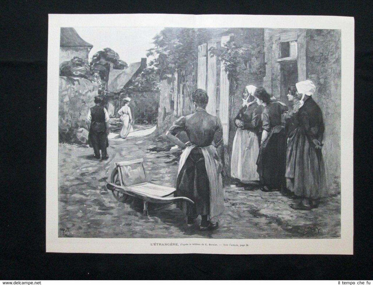 La Straniera, da un quadro di E. Baraize Stampa del …