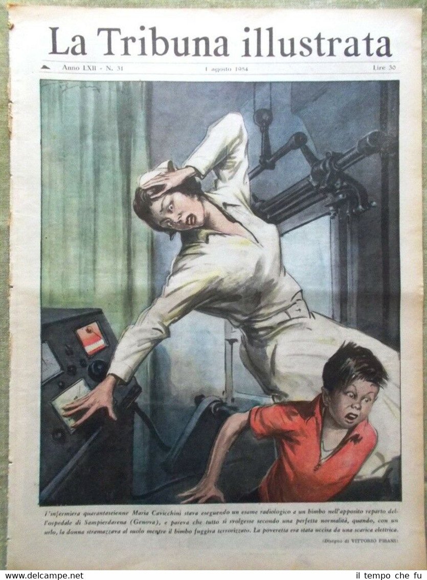 La Tribuna Illustrata 1 Agosto 1954 Adige Droga Moda Negus …