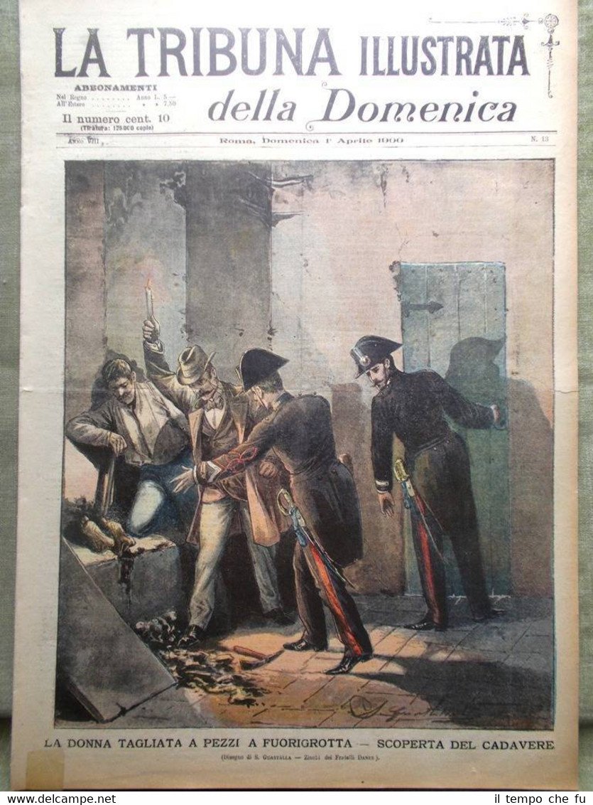 La Tribuna Illustrata 1 Aprile 1900 Delitto Fuorigrotta Verger Henriot … | Immagine principale