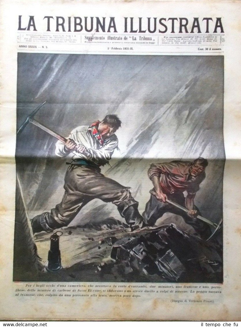 La Tribuna Illustrata 1 Febbraio 1931 Balbo Maddalena Porto Natal … | Immagine principale