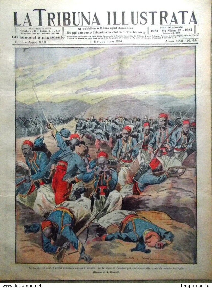 La Tribuna Illustrata 1 Novembre 1914 WW1 Alberto del Belgio … | Immagine principale