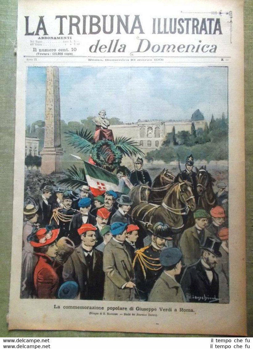 La Tribuna Illustrata 10 Marzo 1901 Incendio al Teatro Castagnola …