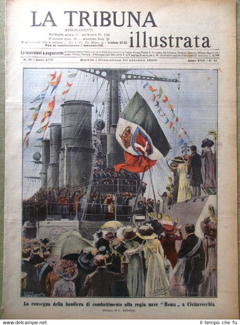 La Tribuna Illustrata 10 Ottobre 1909 Philae Leopardi Recanati Guerra …