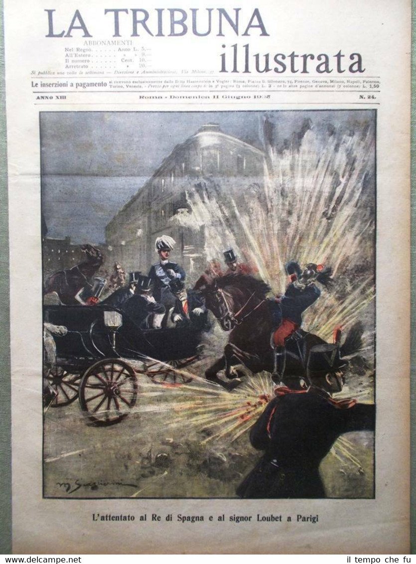 La Tribuna Illustrata 11 Giugno 1905 Ospedale Umberto I a …