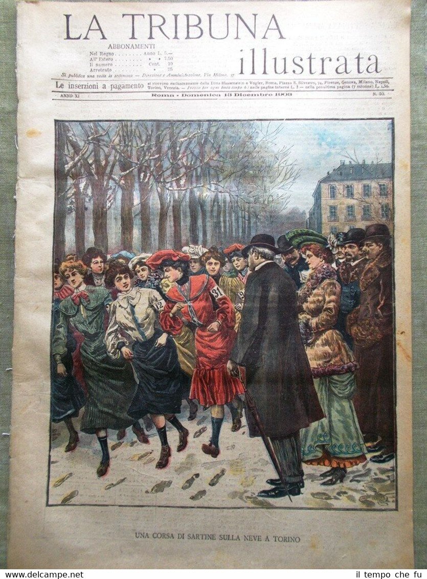 La Tribuna Illustrata 13 Dicembre 1903 Ferrovia Vesuvio Calabritto Borgia …