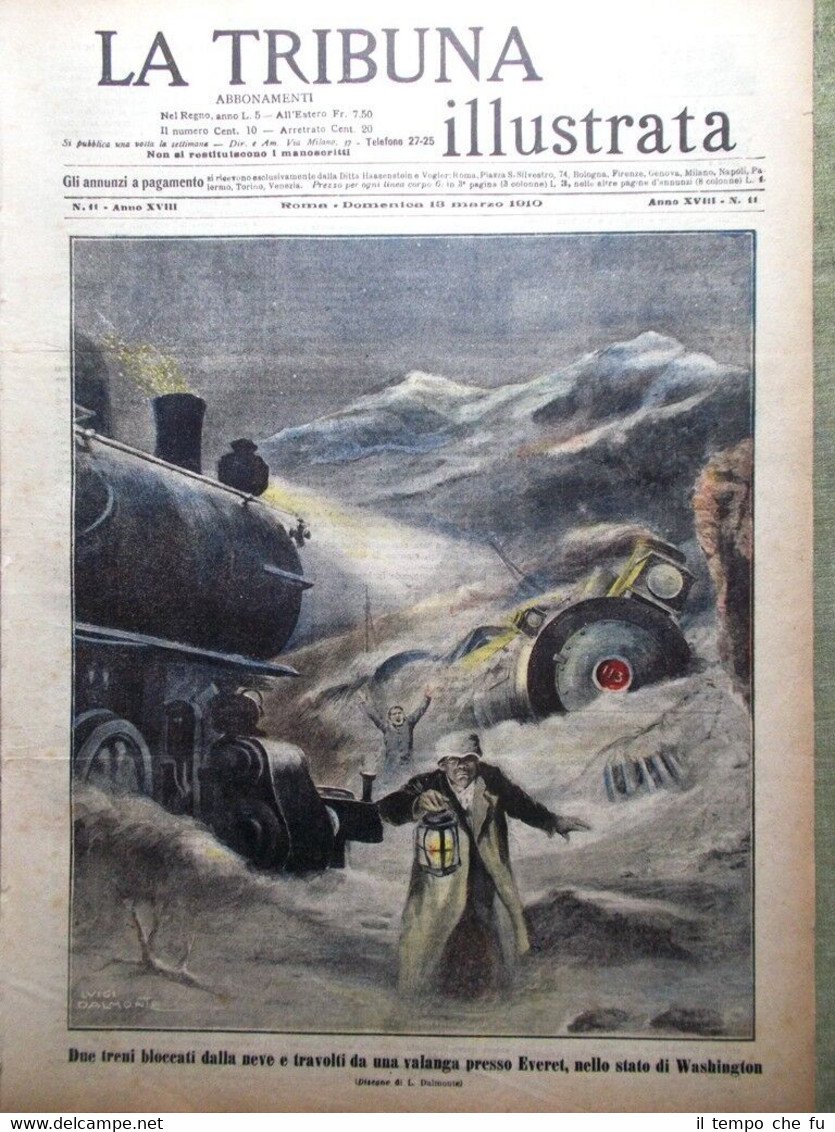 La Tribuna Illustrata 13 Marzo 1910 Enrico Reinach Mercadante Agro …