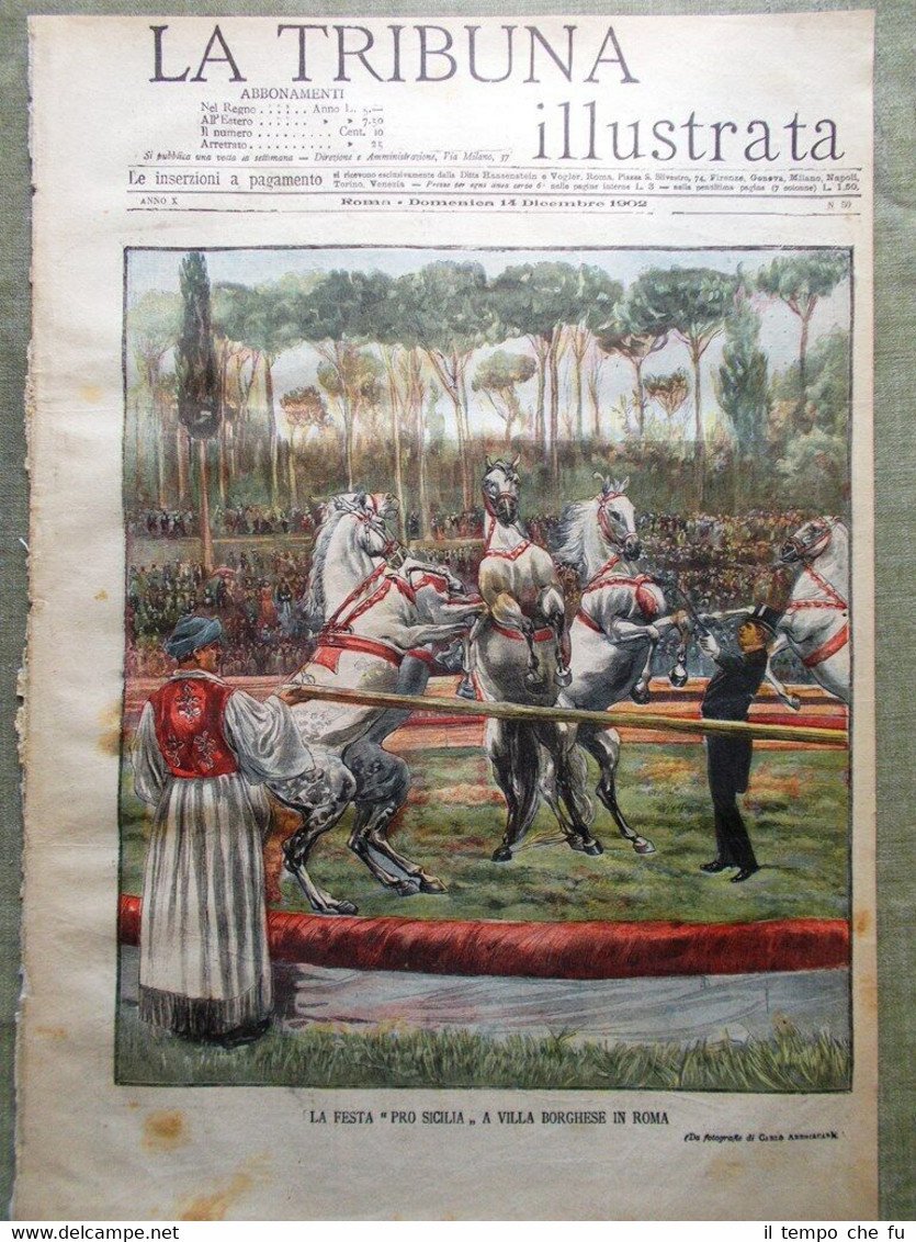 La Tribuna Illustrata 14 Dicembre 1902 Scioperi Torpediniere Maria di …