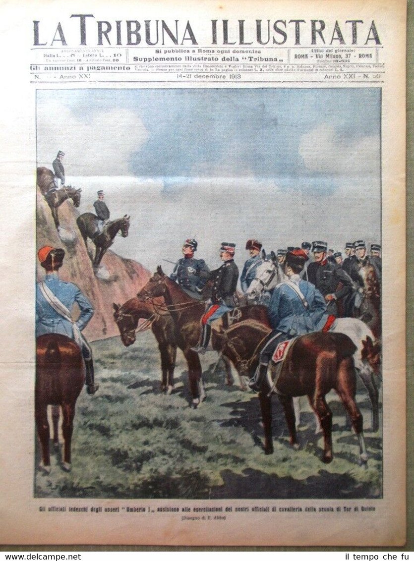 La Tribuna Illustrata 14 Dicembre 1913 HMS Iron Duke Donna …