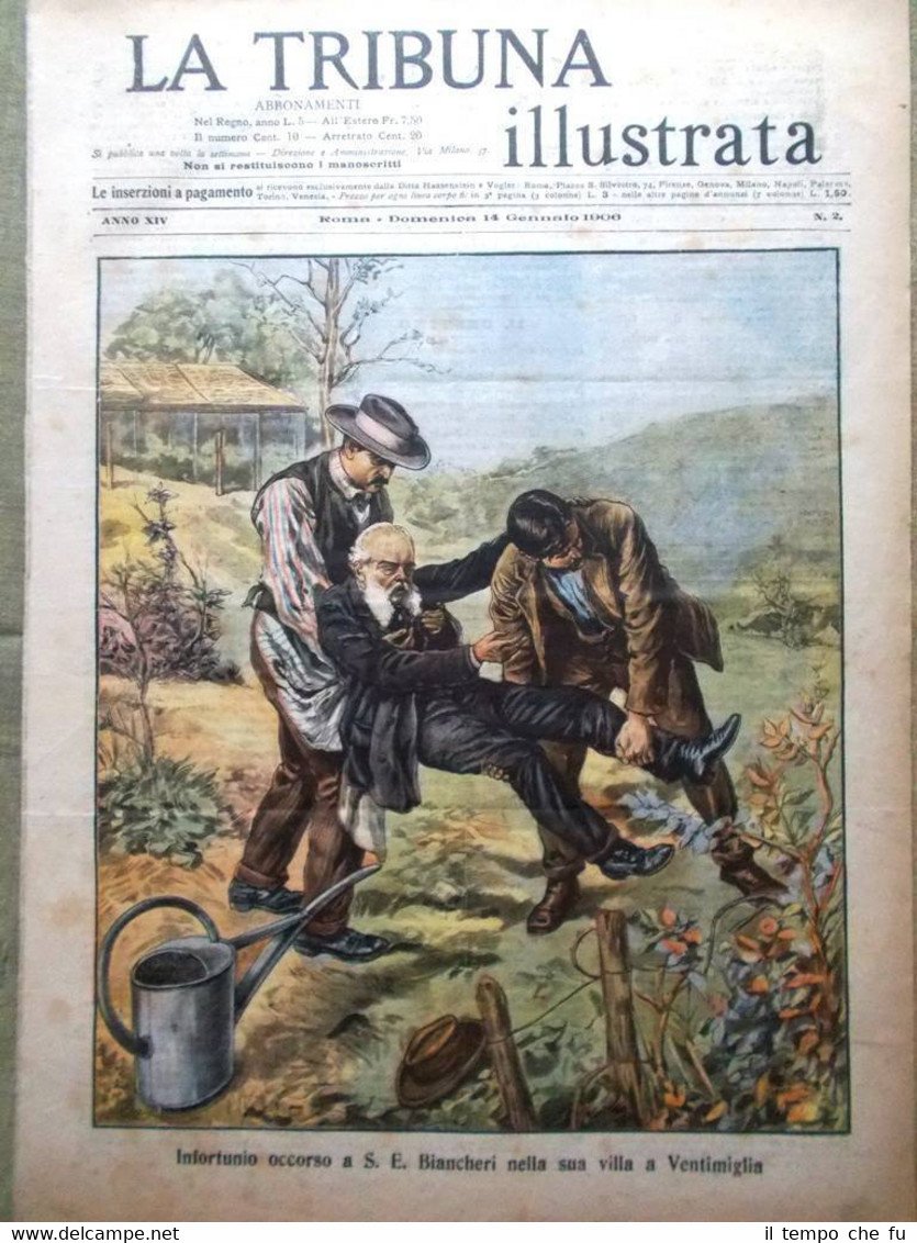 La Tribuna Illustrata 14 Gennaio 1906 Madonna Raffaello Apicella Molfetta …