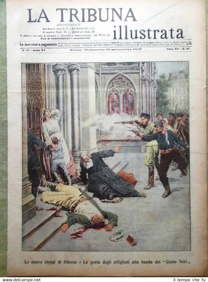 La Tribuna Illustrata 15 Settembre 1907 Edvard Grieg Montserrat Nomellini …