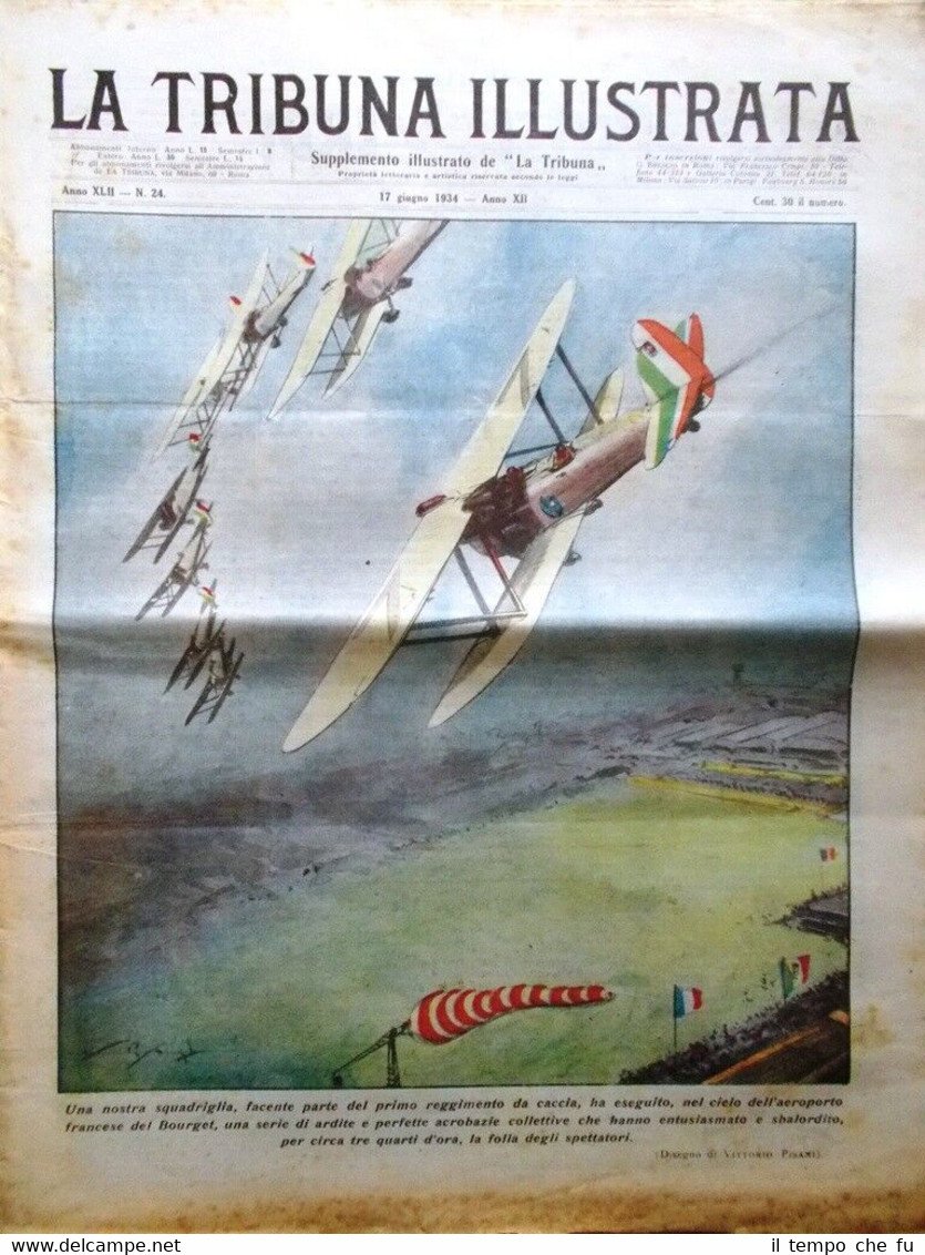 La Tribuna Illustrata 17 Giugno 1934 Ramsete II Egitto Tripoli … | Immagine principale