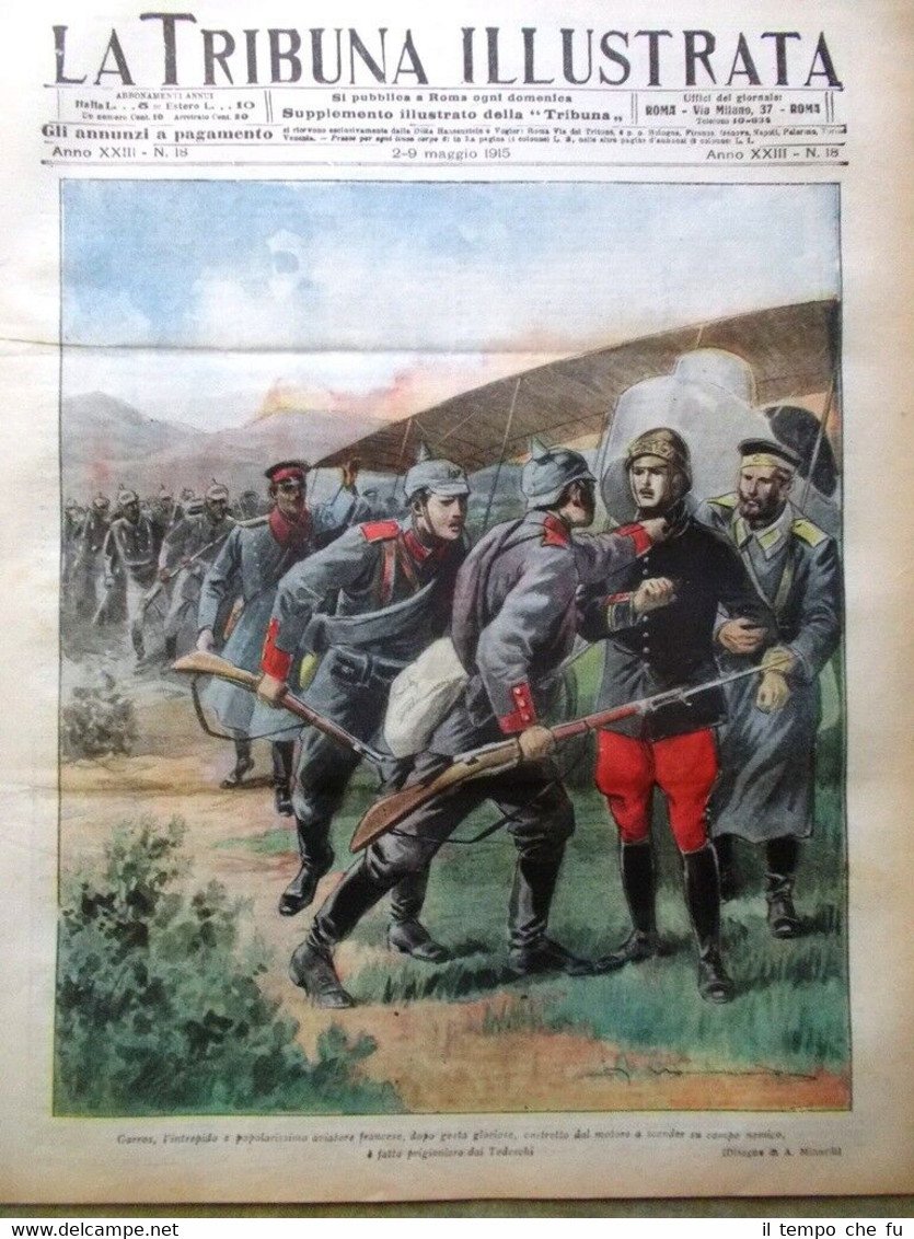 La Tribuna Illustrata 2 Maggio 1915 WW1 Avezzano Catena Carpazi …