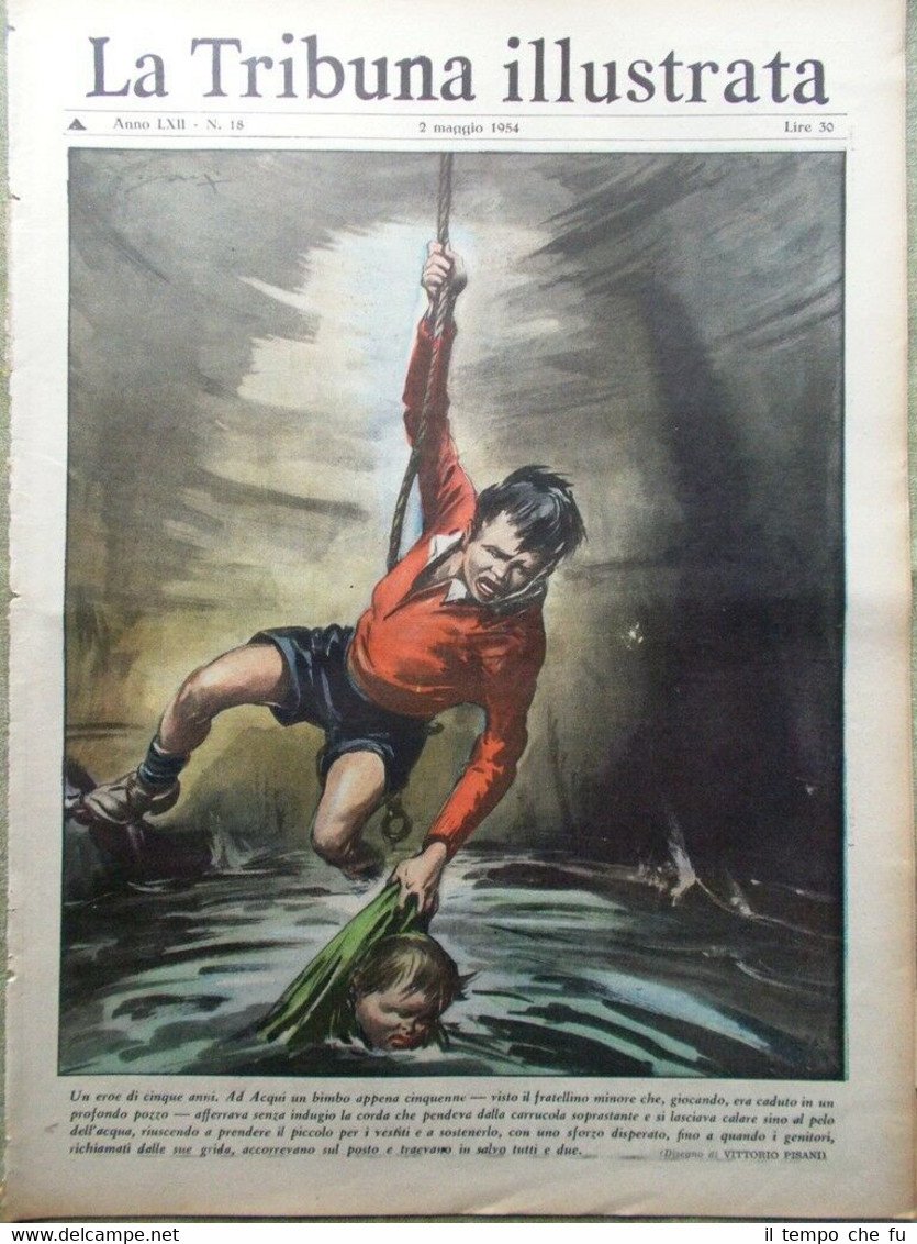 La Tribuna Illustrata 2 Maggio 1954 Tiberio Mitri Boxe Giungla …