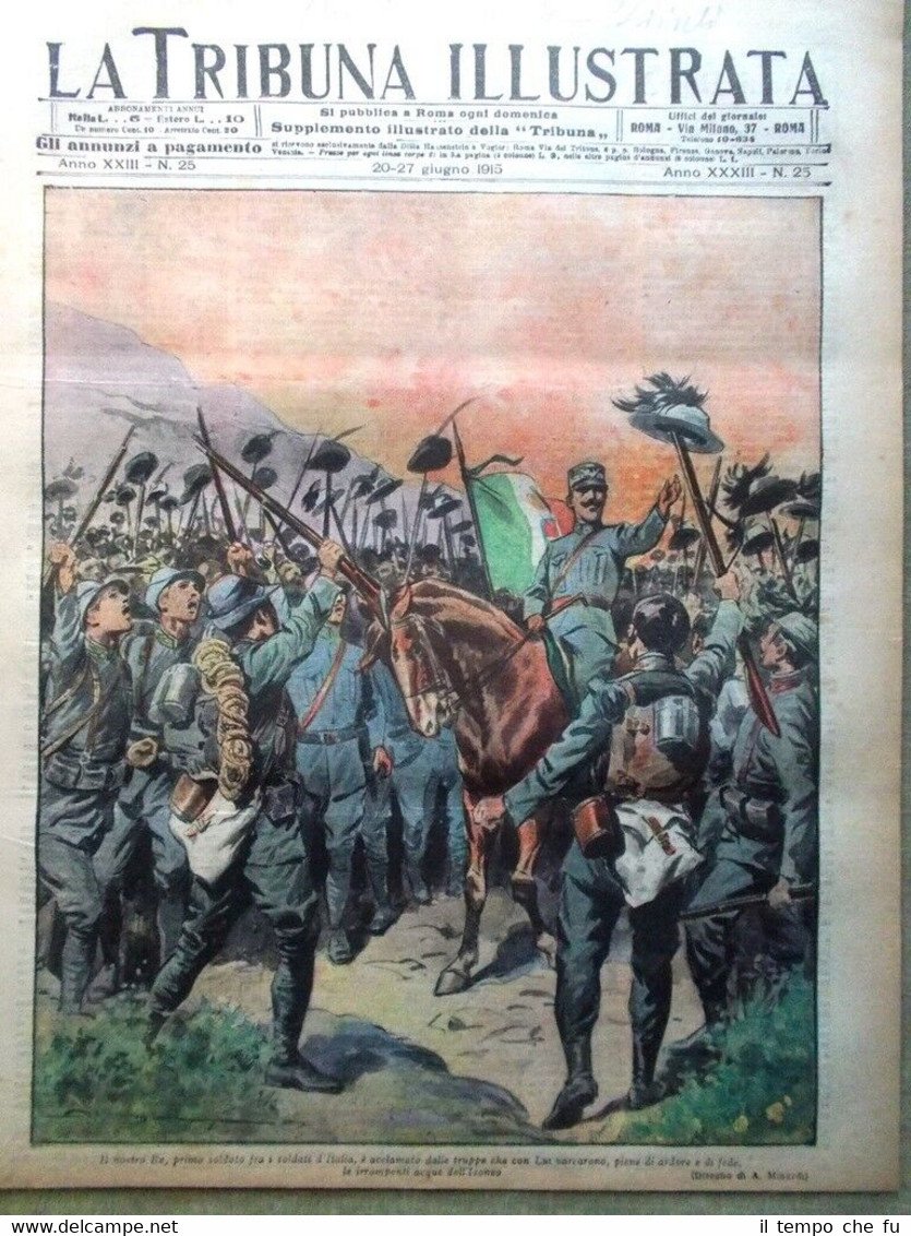 La Tribuna Illustrata 20 Giugno 1915 WW1 Cortina d'Ampezzo Antigas … | Immagine principale