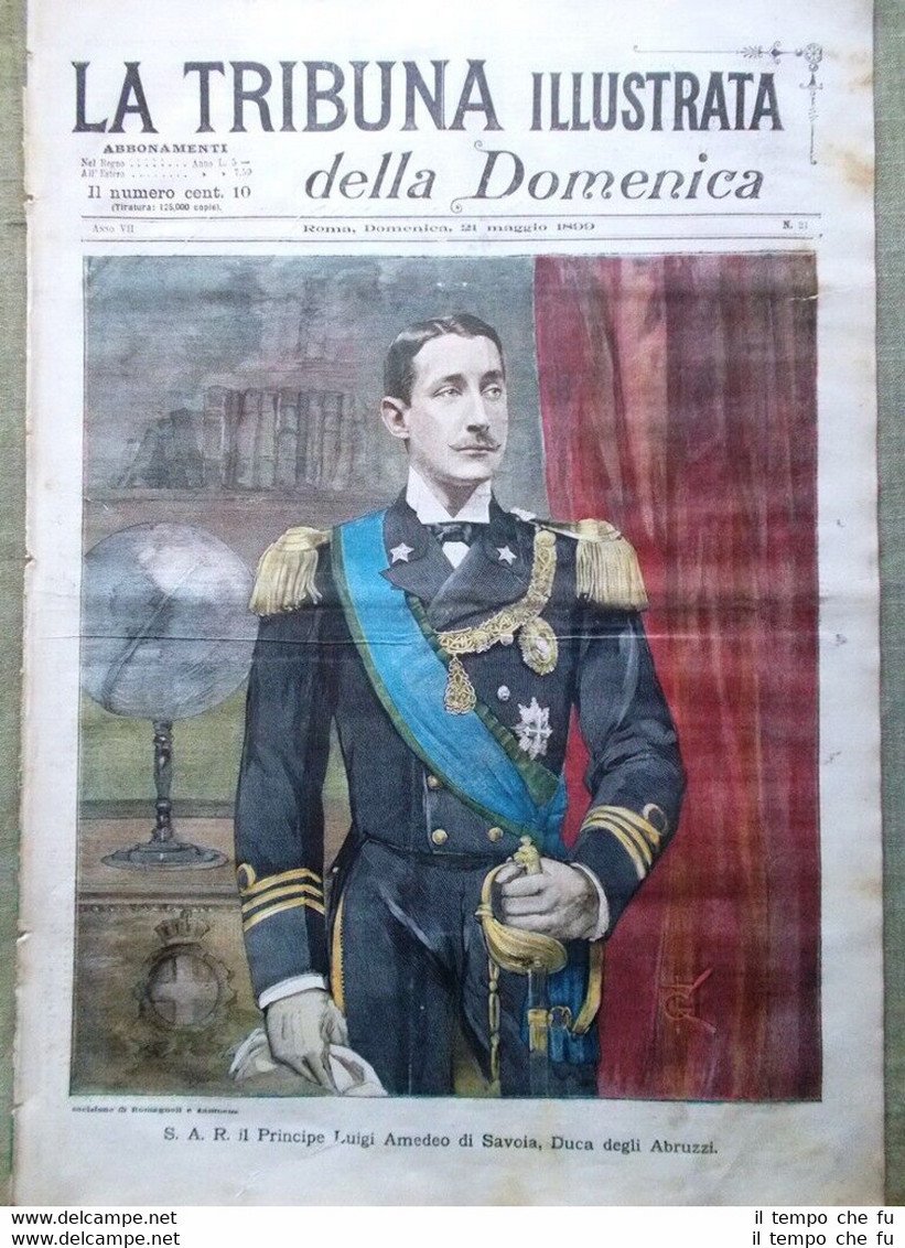 La Tribuna Illustrata 21 Maggio 1899 Bisca Torino Altamura Duca …