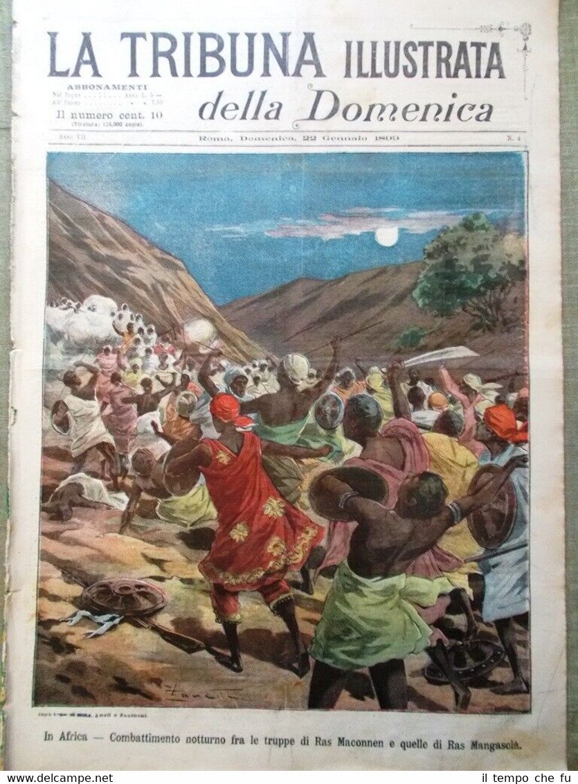 La Tribuna Illustrata 22 Gennaio 1899 Urania Quesnay de Beaurepaire … | Immagine principale