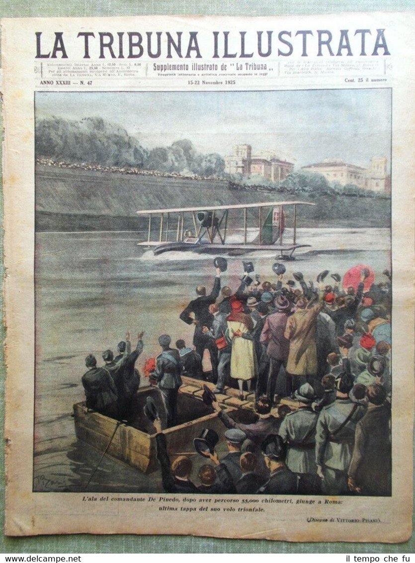 La Tribuna Illustrata 22 Novembre 1925 Diga Dolgarrog Celebrazione Vittoria …