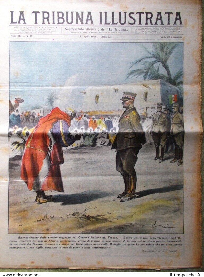 La Tribuna Illustrata 23 Aprile 1933 Ponte Venezia Agello Goering …