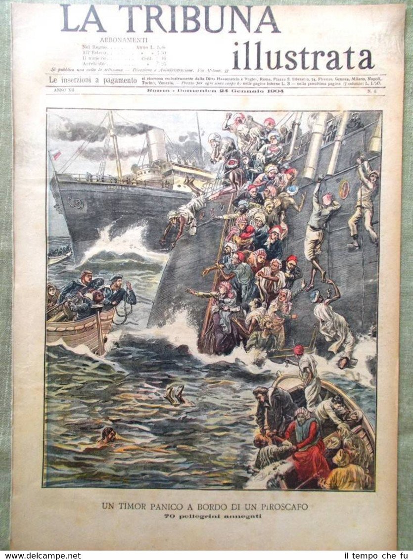 La Tribuna Illustrata 24 Gennaio 1904 Guerra Giappone Russia Picardi …