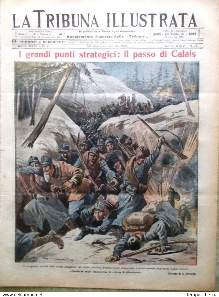La Tribuna Illustrata 26 Marzo 1916 WW1 Guerra Altipiano Carsico …