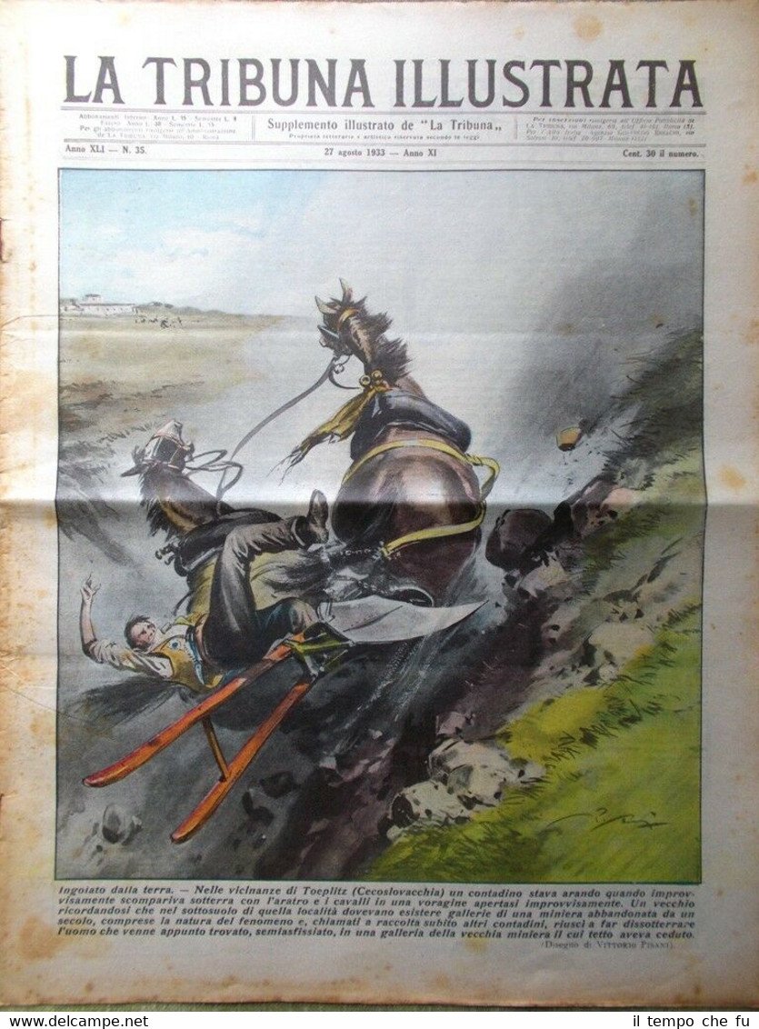 La Tribuna Illustrata 27 Agosto 1933 Mussolini Shintoismo in Giappone …