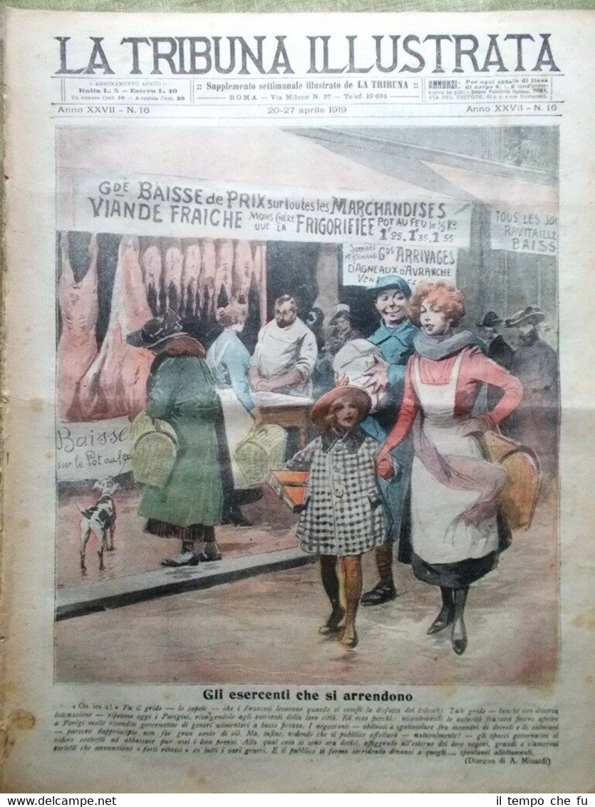 La Tribuna Illustrata 27 Aprile 1919 Parigi Reims Mesopotamia Vedove …