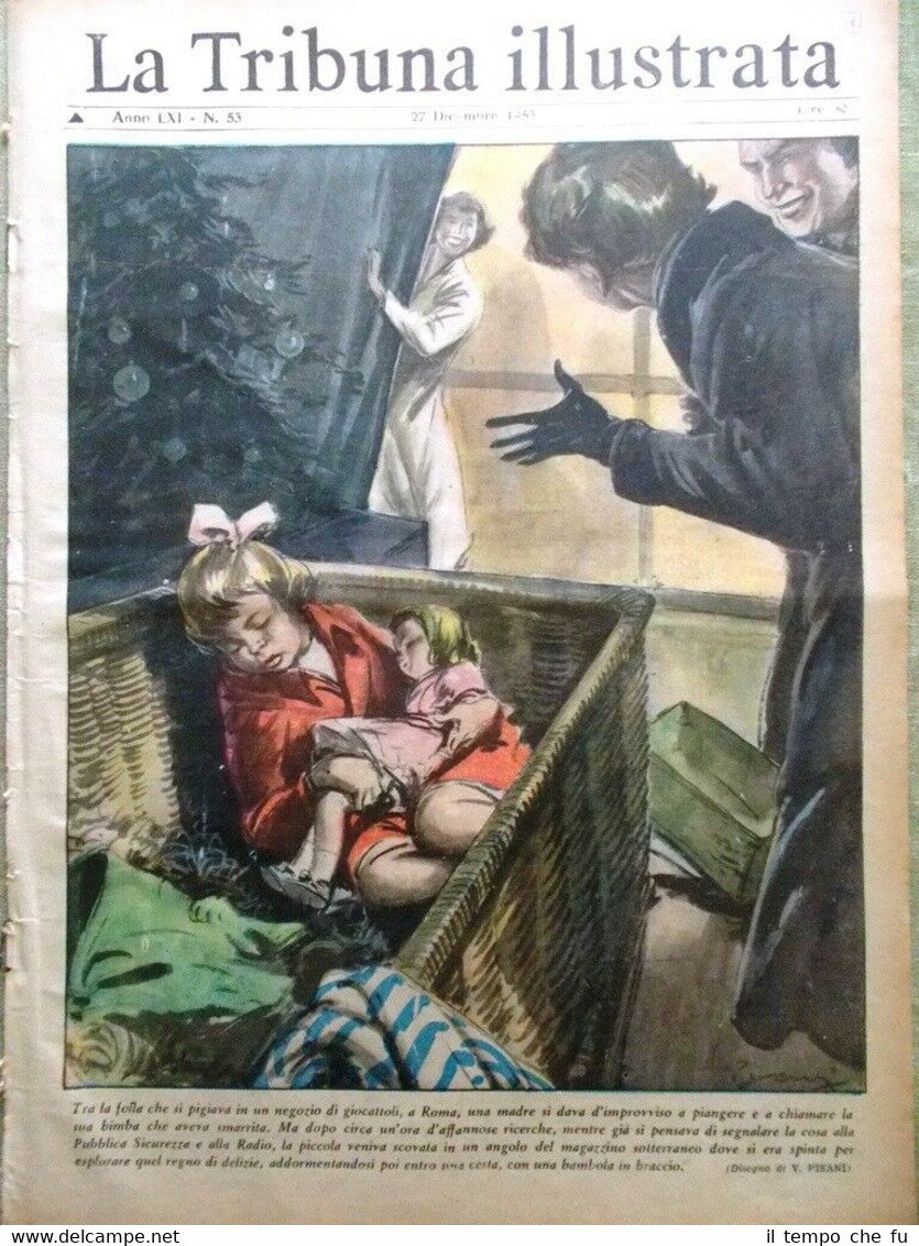 La Tribuna Illustrata 27 Dicembre 1953 Natale Lollobrigida Nato Megni …