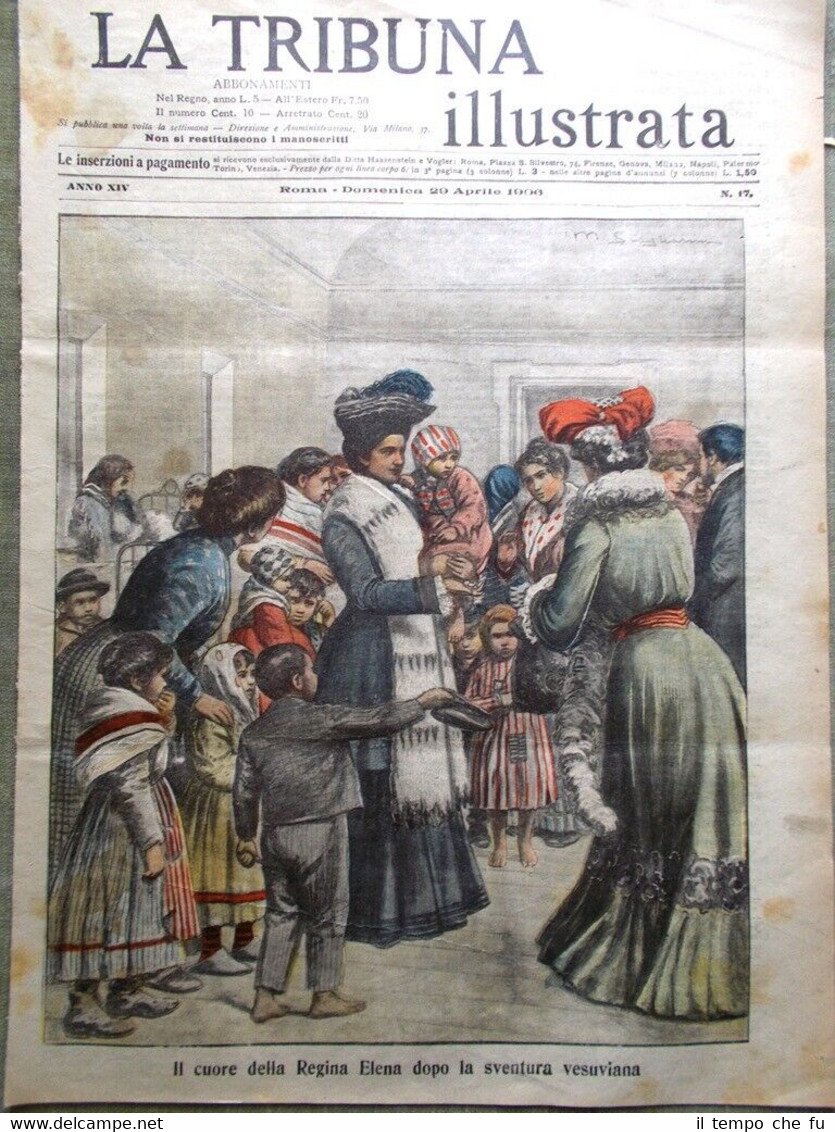 La Tribuna Illustrata 29 Aprile 1906 Eruzione Vesuvio Terremoto a …