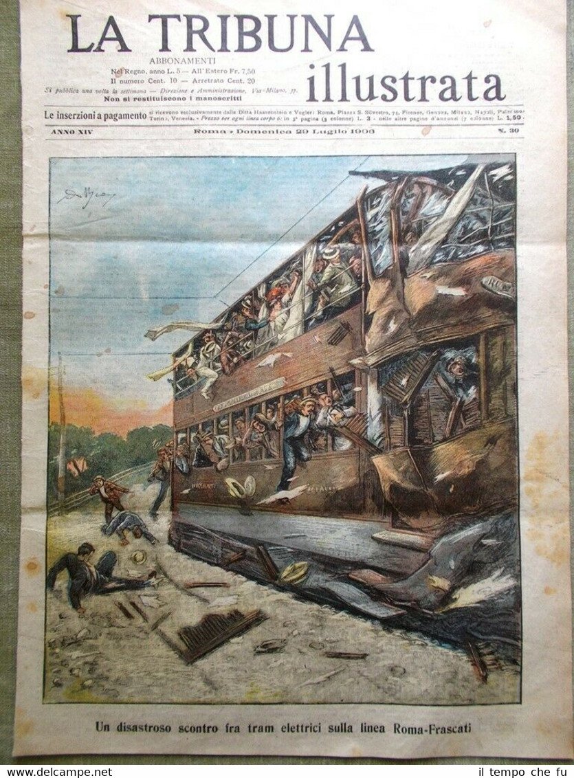 La Tribuna Illustrata 29 Luglio 1906 Osservatorio Romano Hullet Bagni …