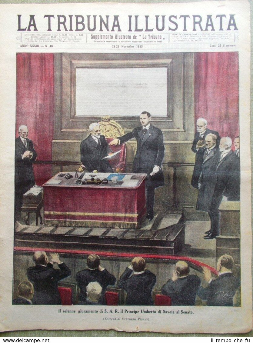 La Tribuna Illustrata 29 Novembre 1925 Alessandro della Spina De …
