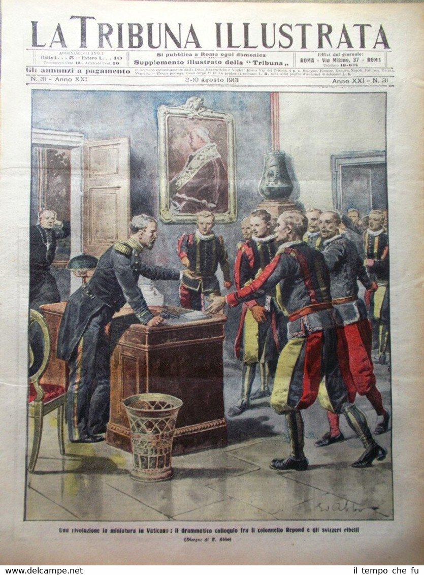 La Tribuna Illustrata 3 Agosto 1913 Roteneuf Repond Rivolta in …