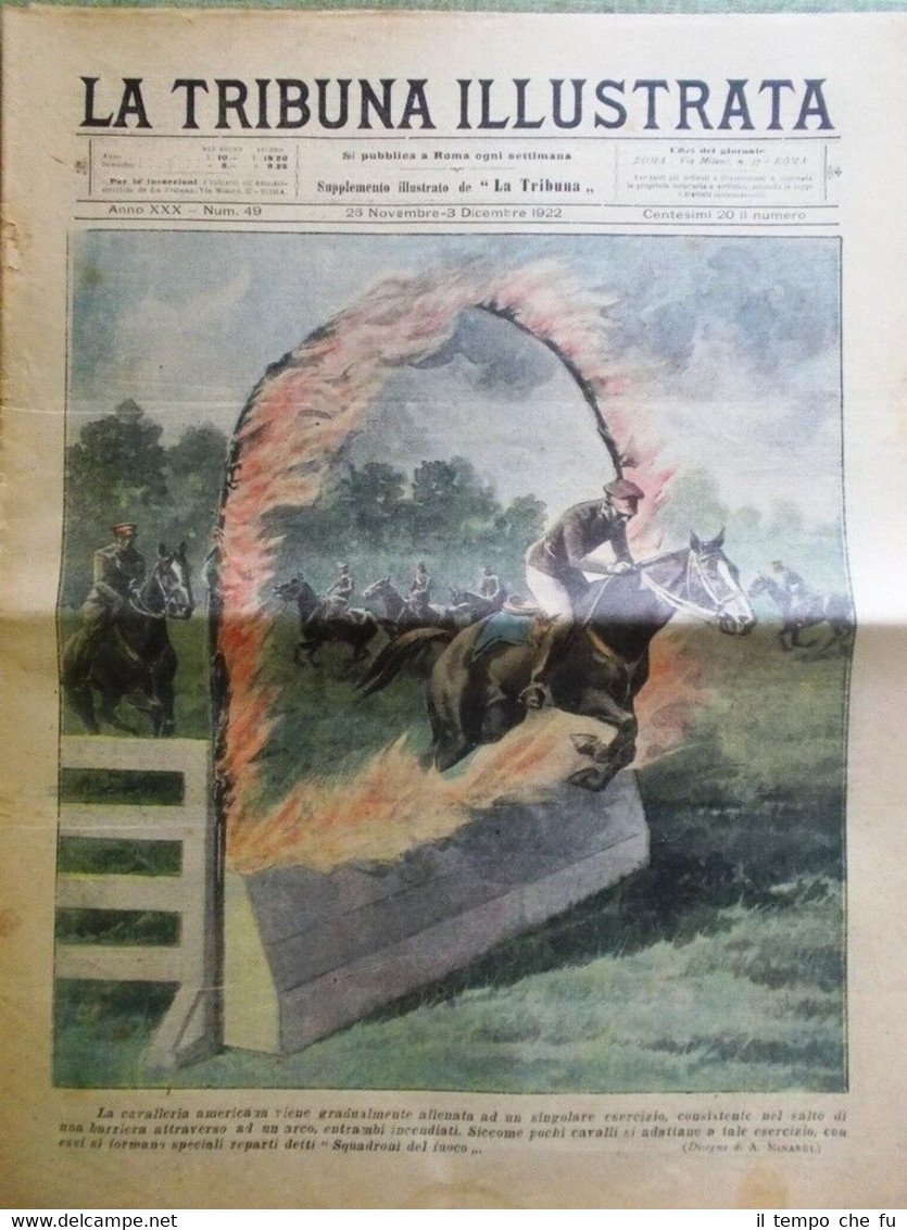 La Tribuna Illustrata 3 Dicembre 1922 Squadroni Fuoco Harding Camera … | Immagine principale