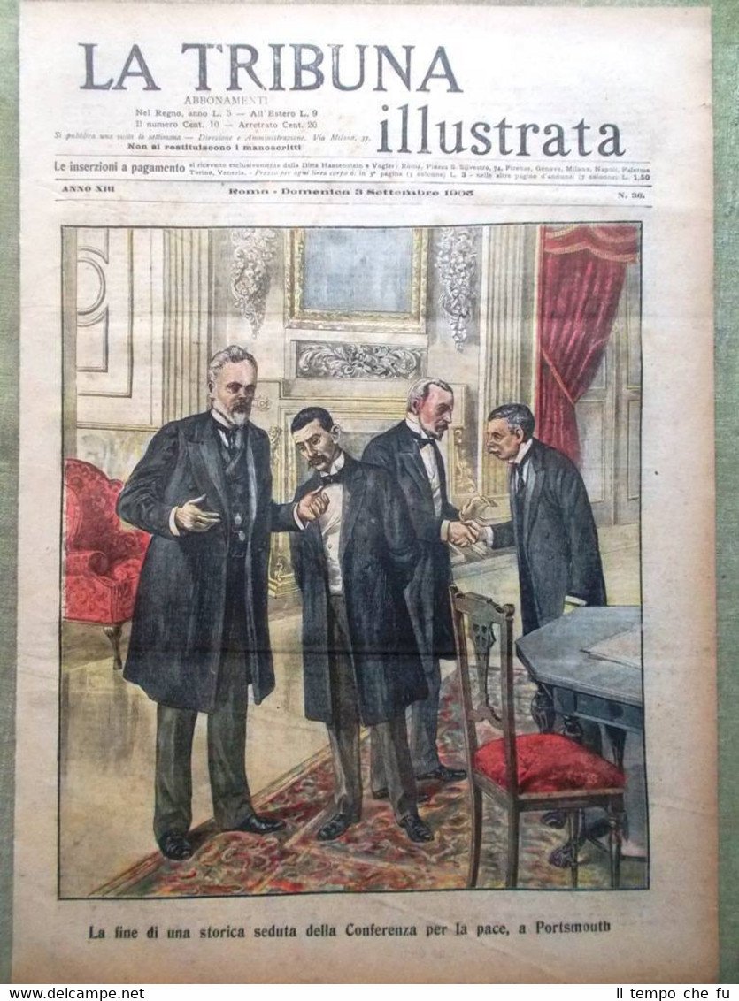 La Tribuna Illustrata 3 Settembre 1905 Eclisse Cancro Russia Adolphe …