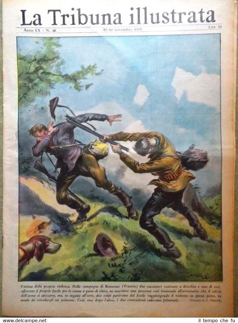 La Tribuna Illustrata 30 Novembre 1952 Coppi Andrea Doria Repubblica …