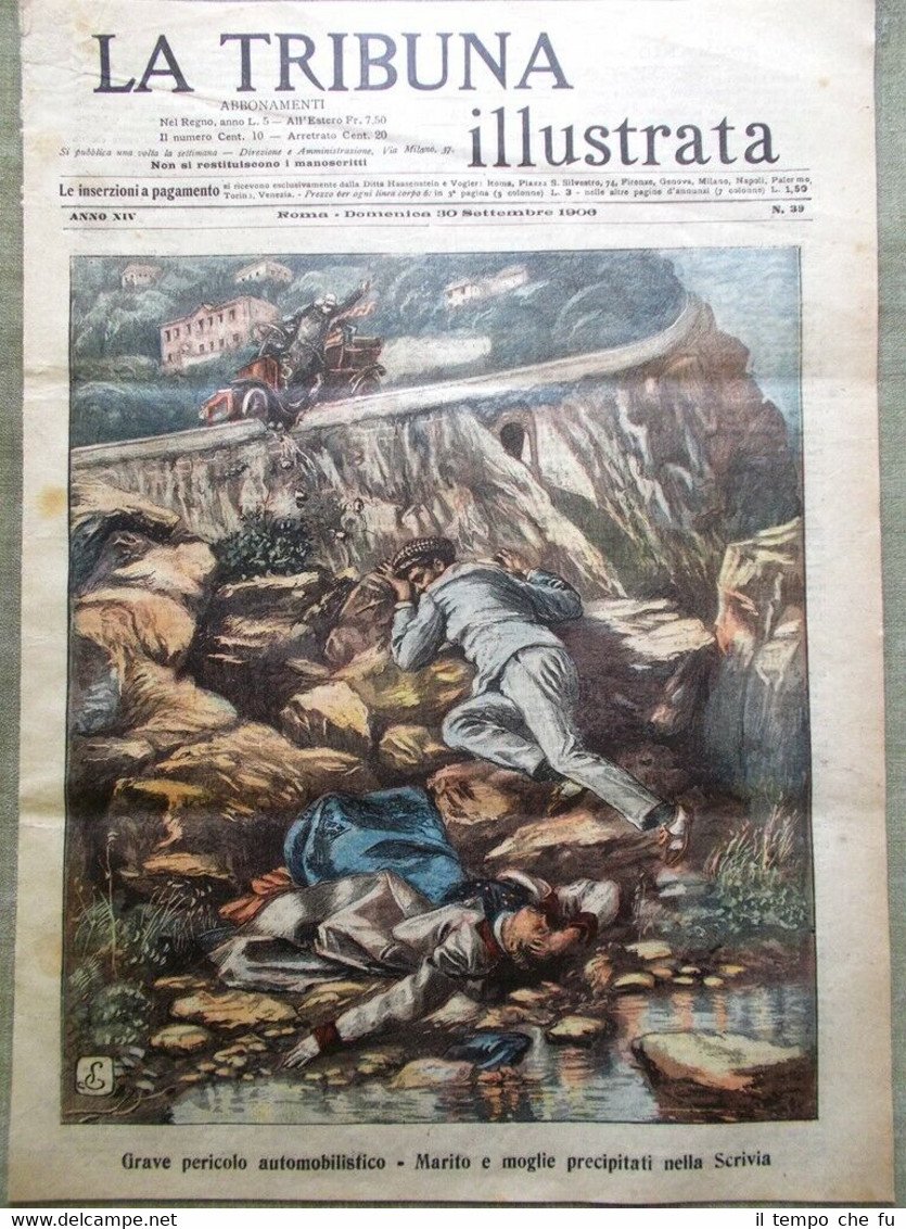 La Tribuna Illustrata 30 Settembre 1906 Caruso Cagliostro Metrologia Roma …