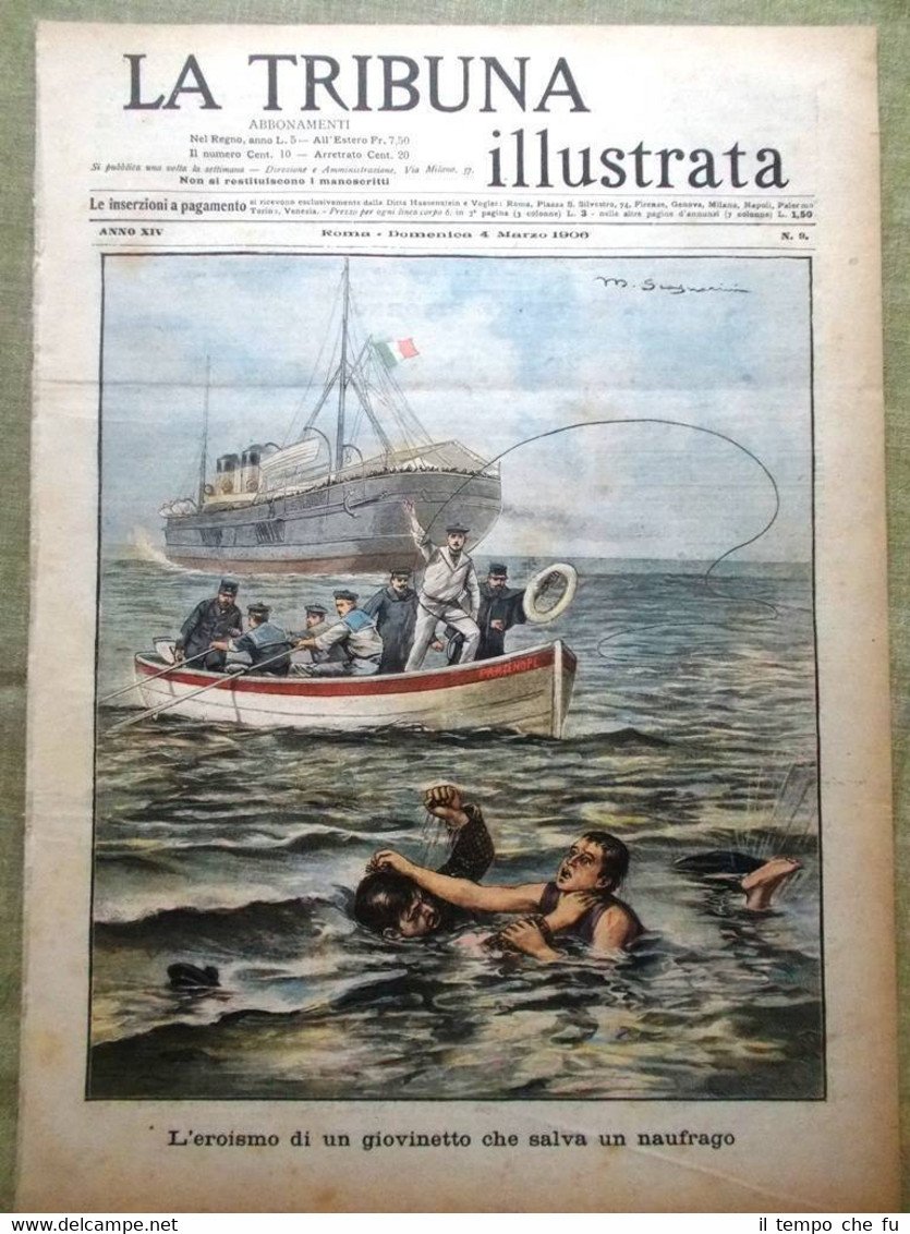 La Tribuna Illustrata 4 Marzo 1906 Duca Abruzzi Ruvenzori Giordano …
