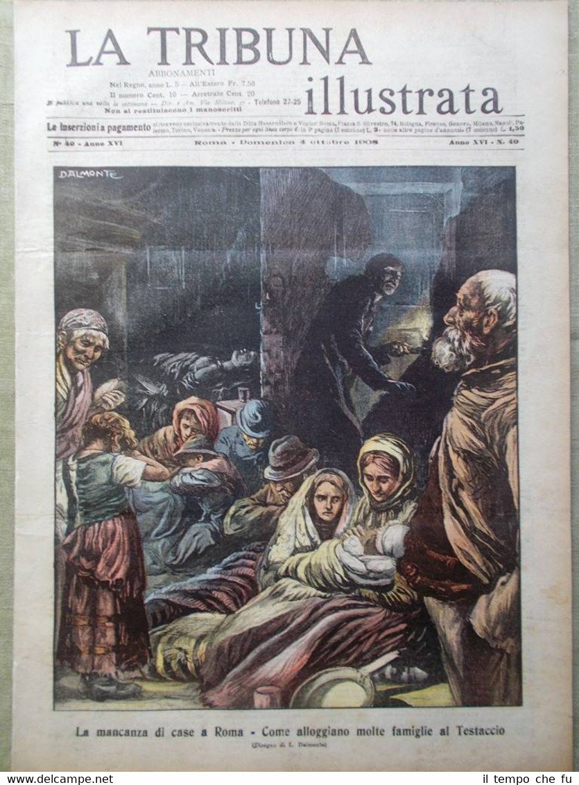La Tribuna Illustrata 4 Ottobre 1908 Ricordi Socialisti Firenze Menelik …